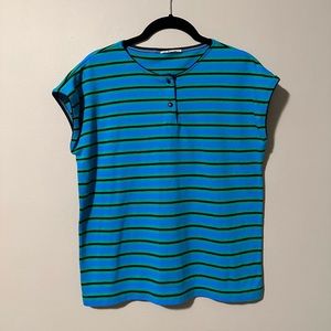 Vintage Striped Knit Top